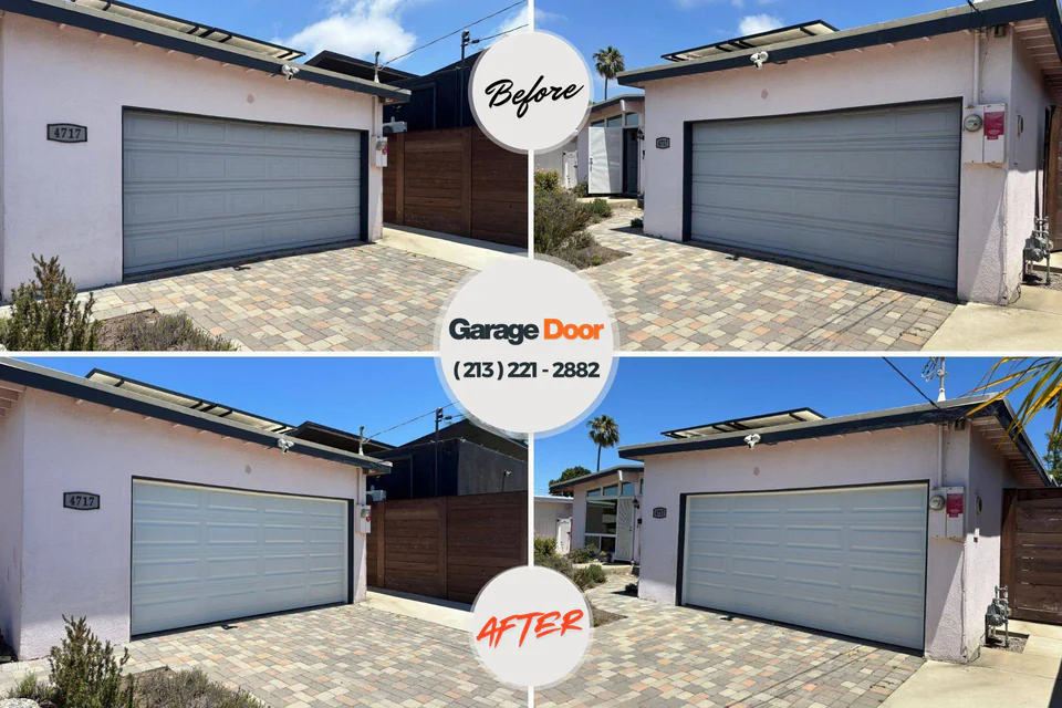 Before and after: garage door repair Oil City, PA
